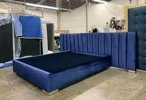 Stylish and high-quality double bed with headboard