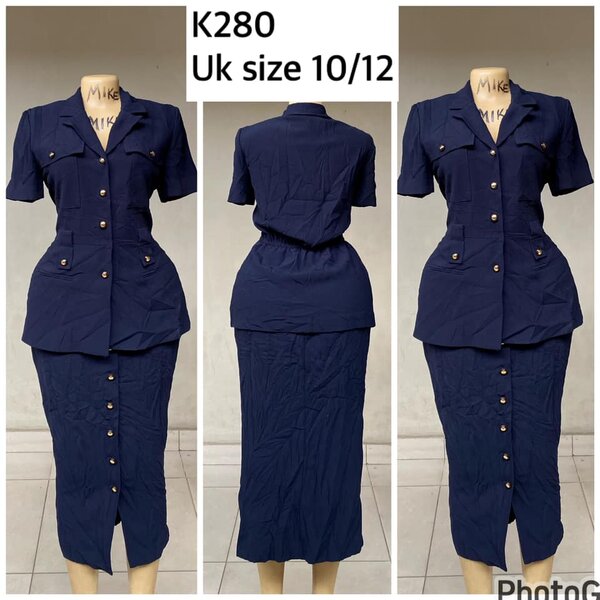 shirt and skirt blue