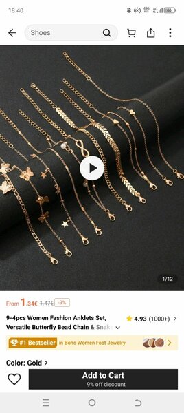 Bracelet en acier inoxydable doré