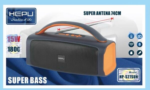 Enceinte Bluetooth Super Bass 15W