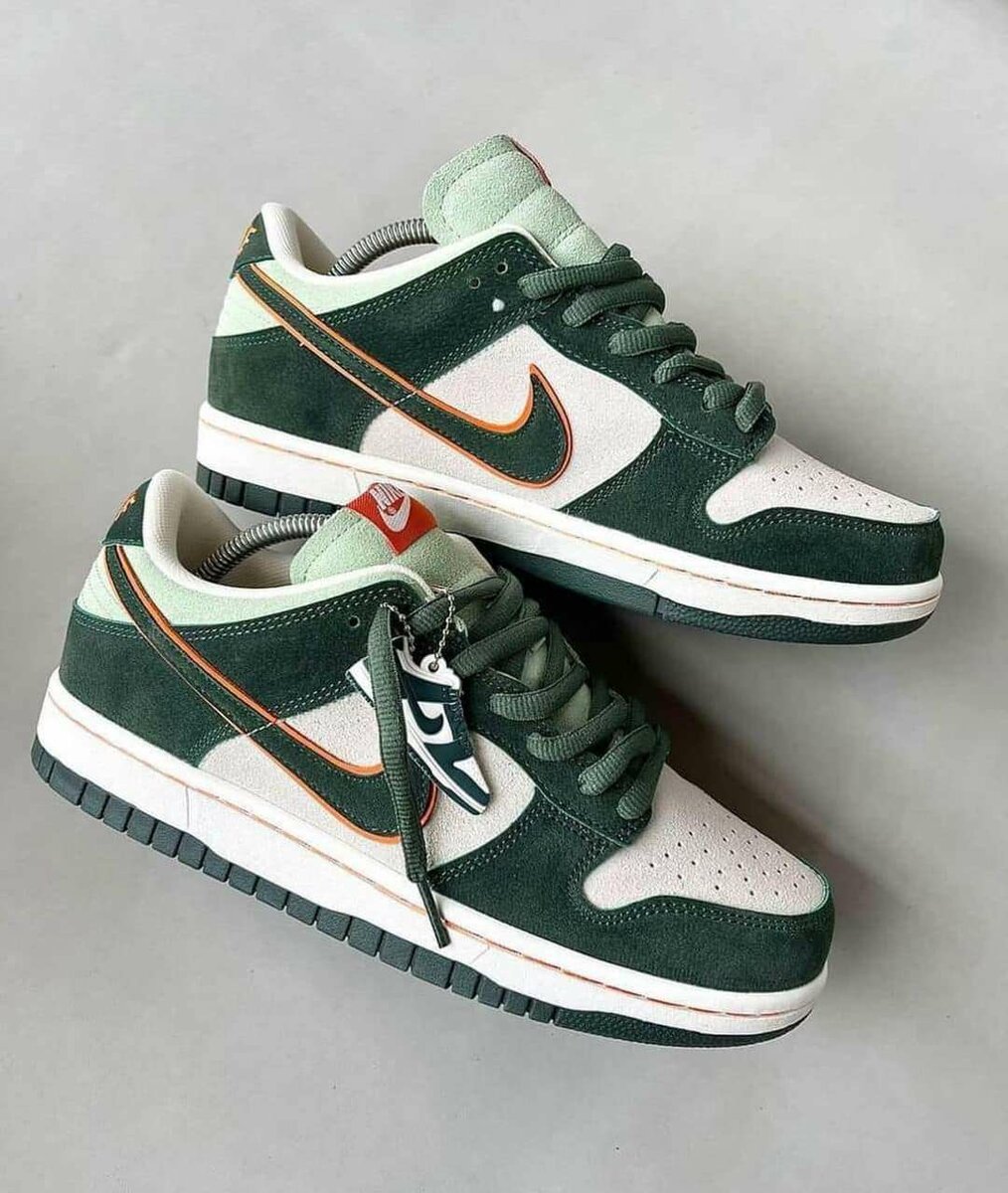 Baskets tendance vertes Nike