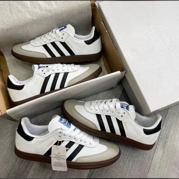 Baskets en cuir blanc tendance