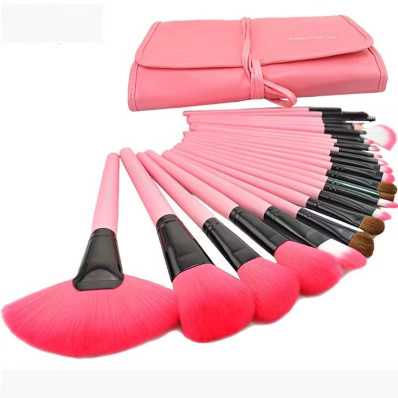 24-Piece Makeup Brush Set with Bag