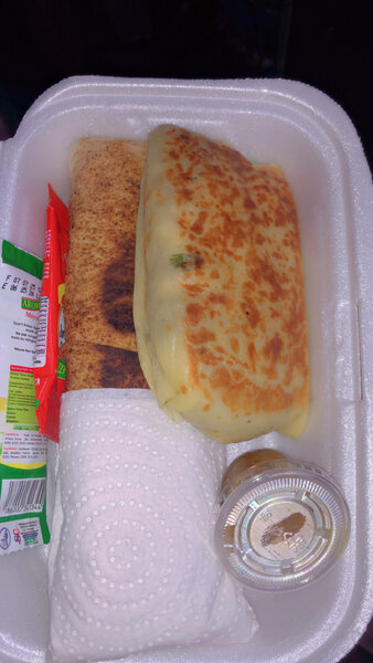 Assiette de shawarma savoureux