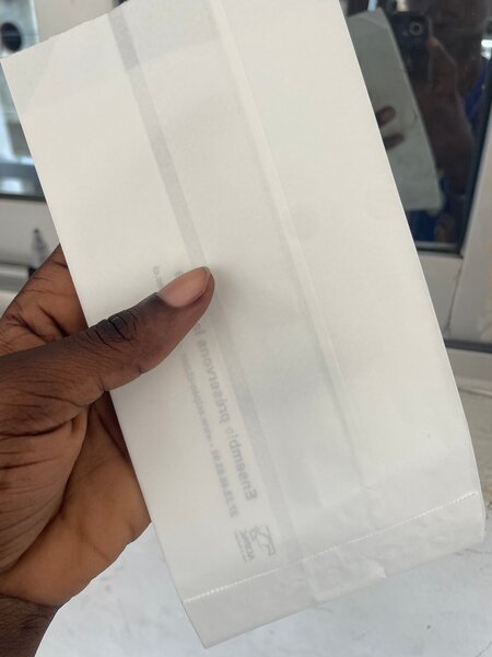 Papier blanc pour sacs alimentaires