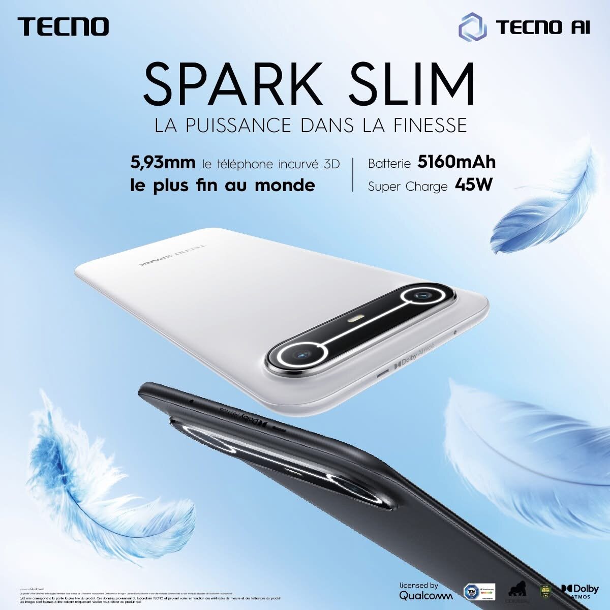 Tecno Spark Slim /256 giga /12