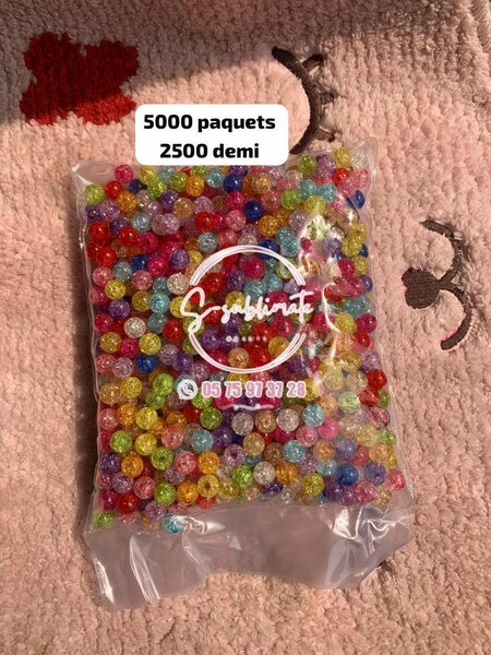 Perles colorées pour bijoux