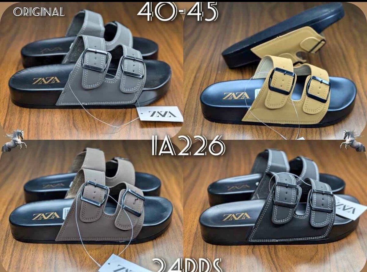 Sandales confort à boucles homme