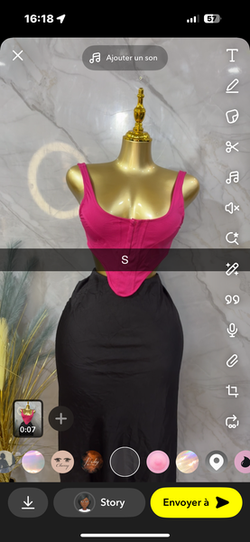 Robe Corset Élégante Femme