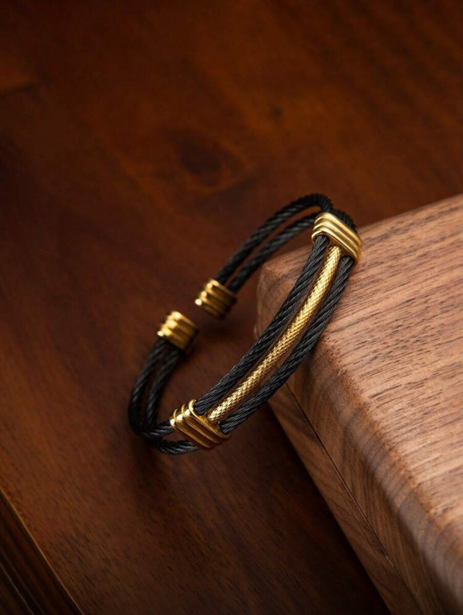 Bracelet ancre acier élégant