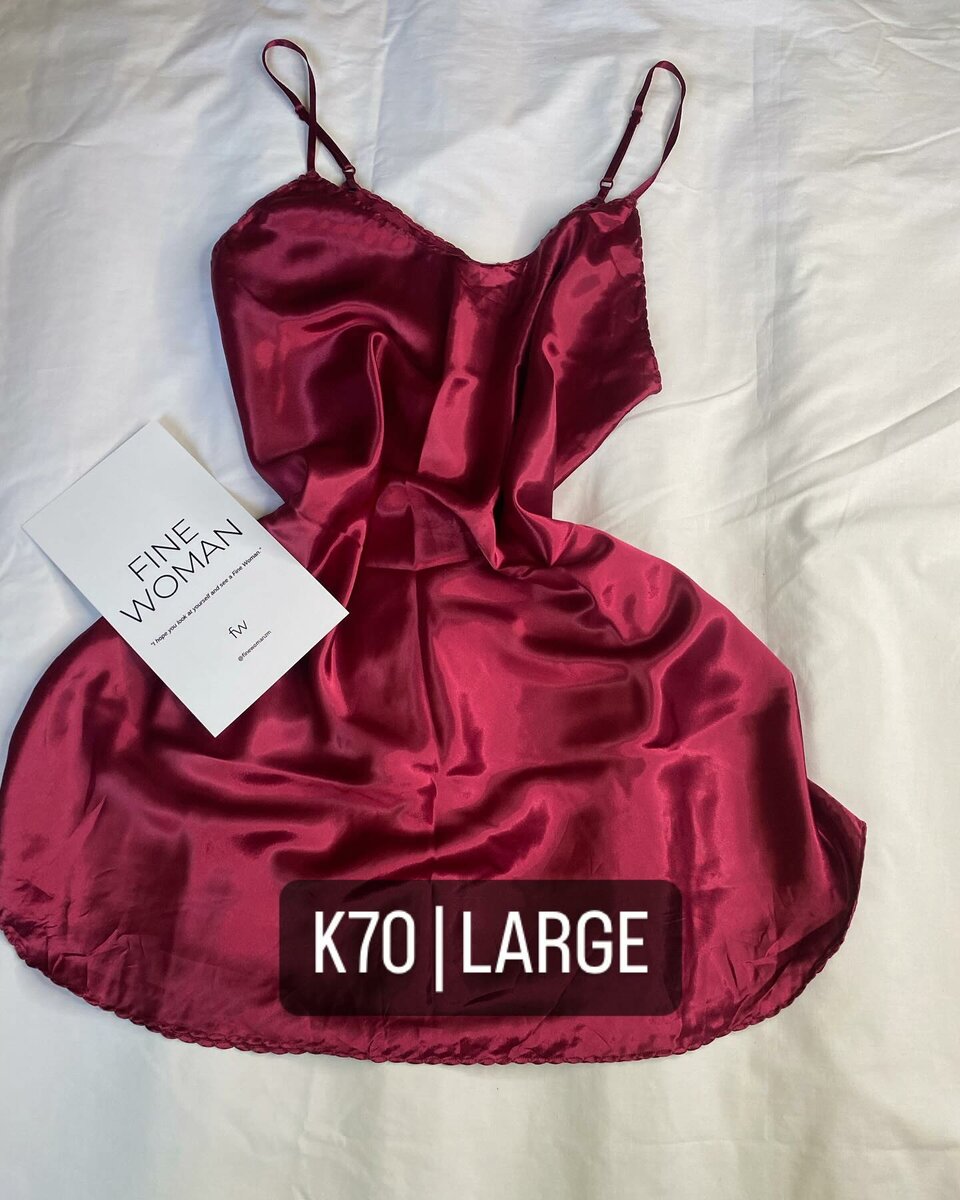 Beautiful Women's Pajama Dress burgundy color