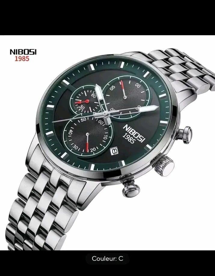 Montre chronographe NIBOSI homme