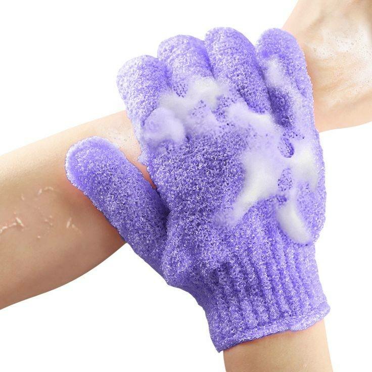 Gants exfoliants bain