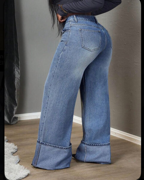 Jean évasé taille haute