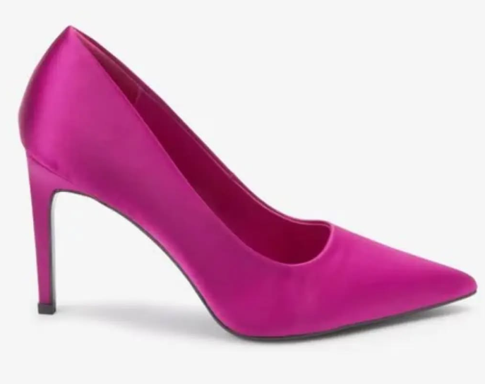 Purple Santin Pointed Court Heel