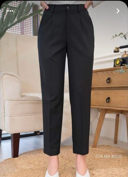 Pantalon Femme Élégant Noir