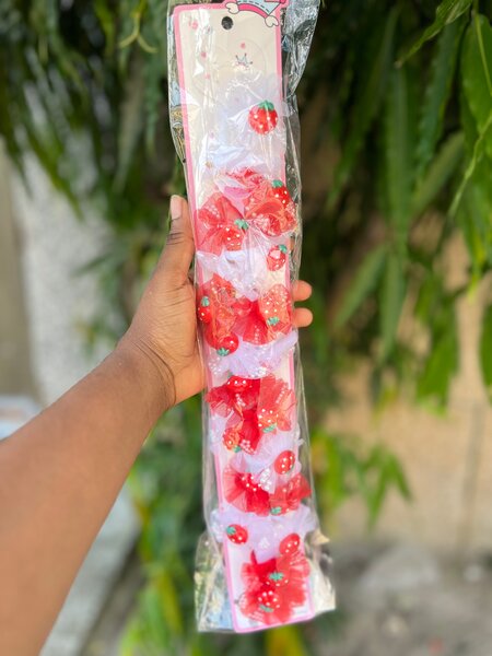 Guirlande festive rouge et blanche