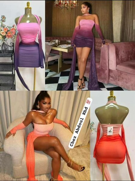 Robe moulante élégante soirée