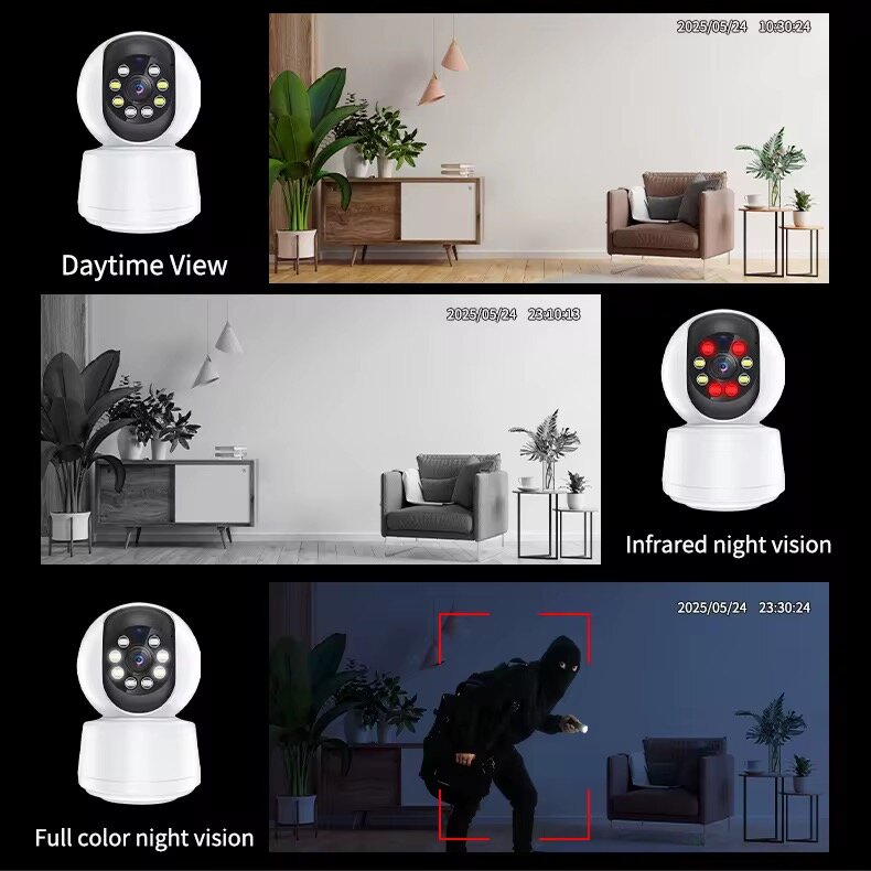 Caméra de Surveillance WiFi PTZ