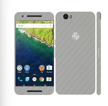 Nexus 6P Silver Carbon Fiber Texture Mobile Skin