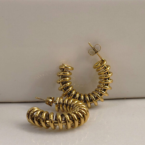 Spiral Semi hoops ss