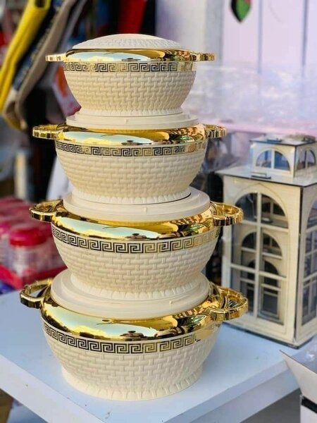 Set de bols décoratifs dorés