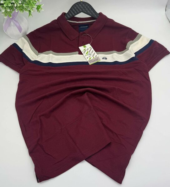 Polo homme bordeaux casual