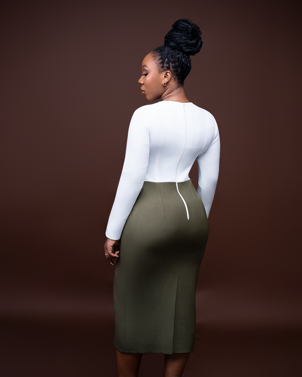 Robe crayon élégante femme