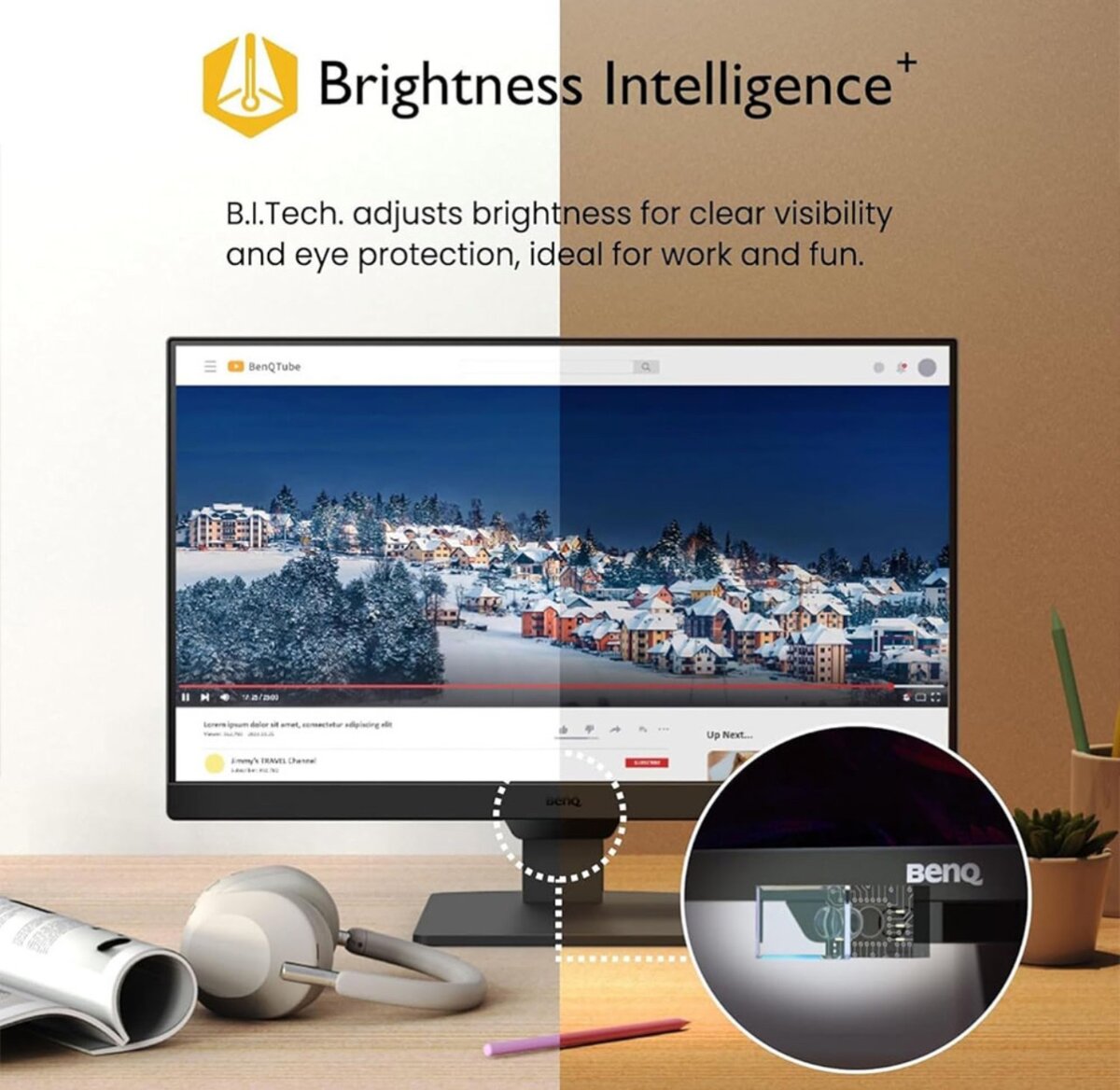 BenQ GW2790 Monitor 27 Inch FHD 1920x1080p Eye-Care Technolo