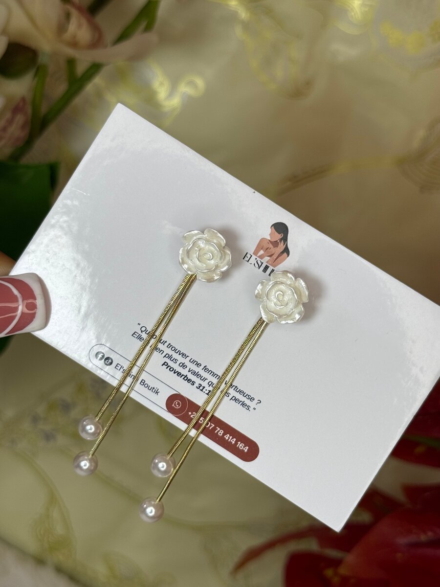 Boucles d'oreilles pendantes élégantes