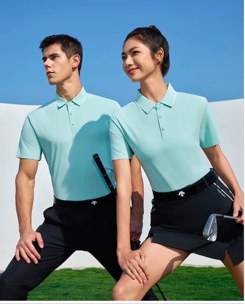 Polo de golf élégant unisexe