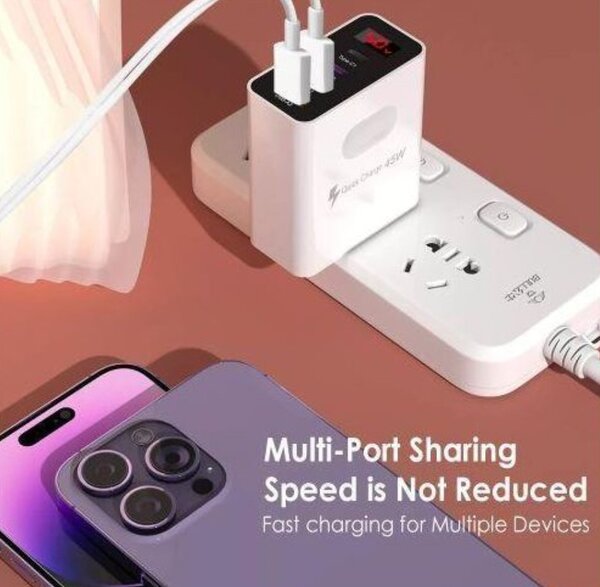 Chargeur rapide 45W multi-port
