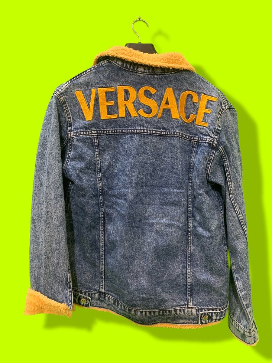 Camel full fur Denim jacket