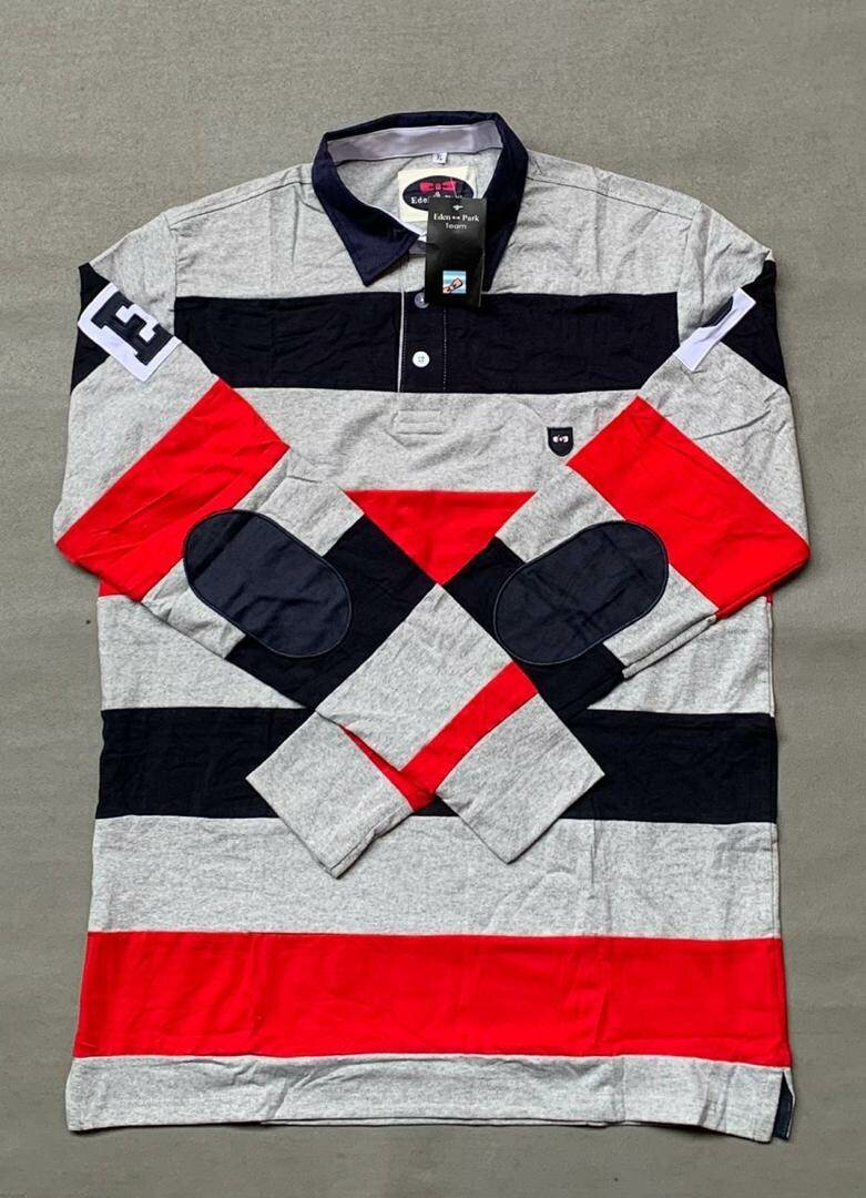 Polo de rugby à rayures