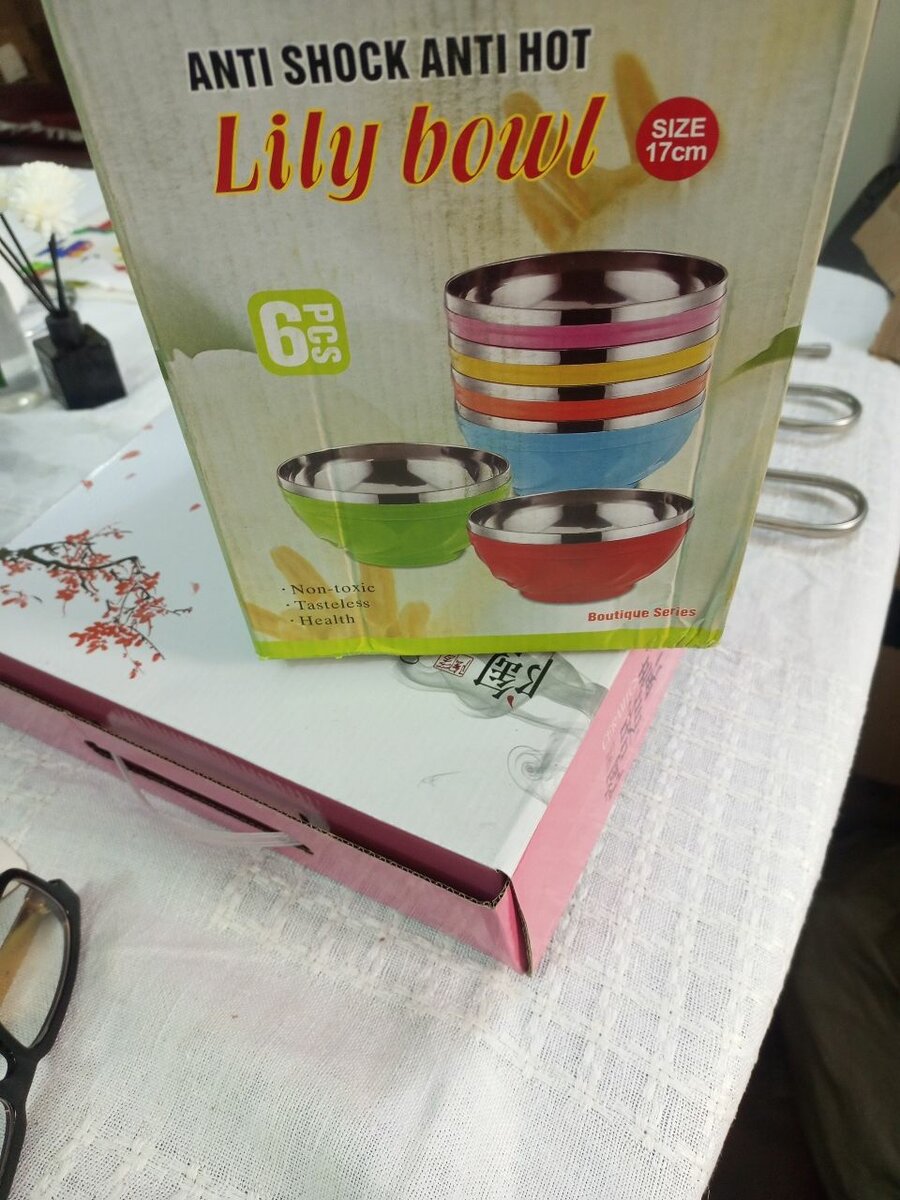 6 set stainless steel bowls