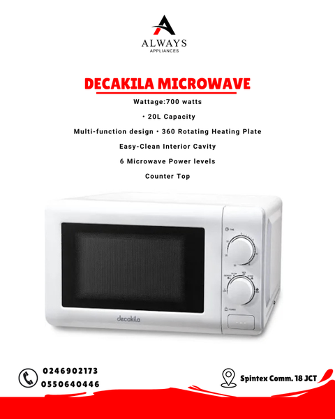Decakila 20L Microwave Oven