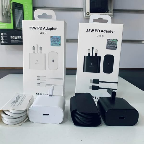 SAMSUNG 25W TYPE-C TO TYPE-C FAST CHARGERS 