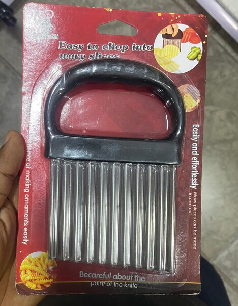 Coupe-légumes ondulé ergonomique