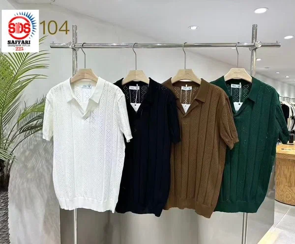 Polo en tricot pour hommes