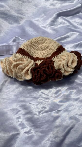 Handcrafted Crochet Ruffle Hats