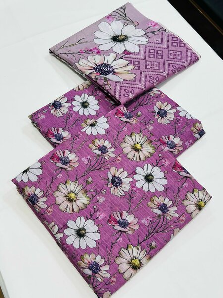 Printed lawn suit