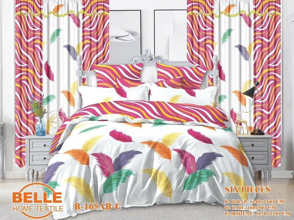 Ensemble draps et rideaux 3place