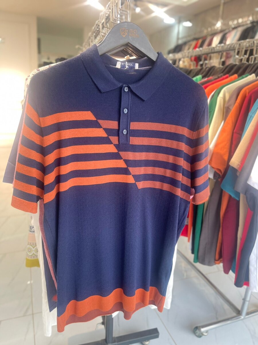 Zip up Polo neck shirt