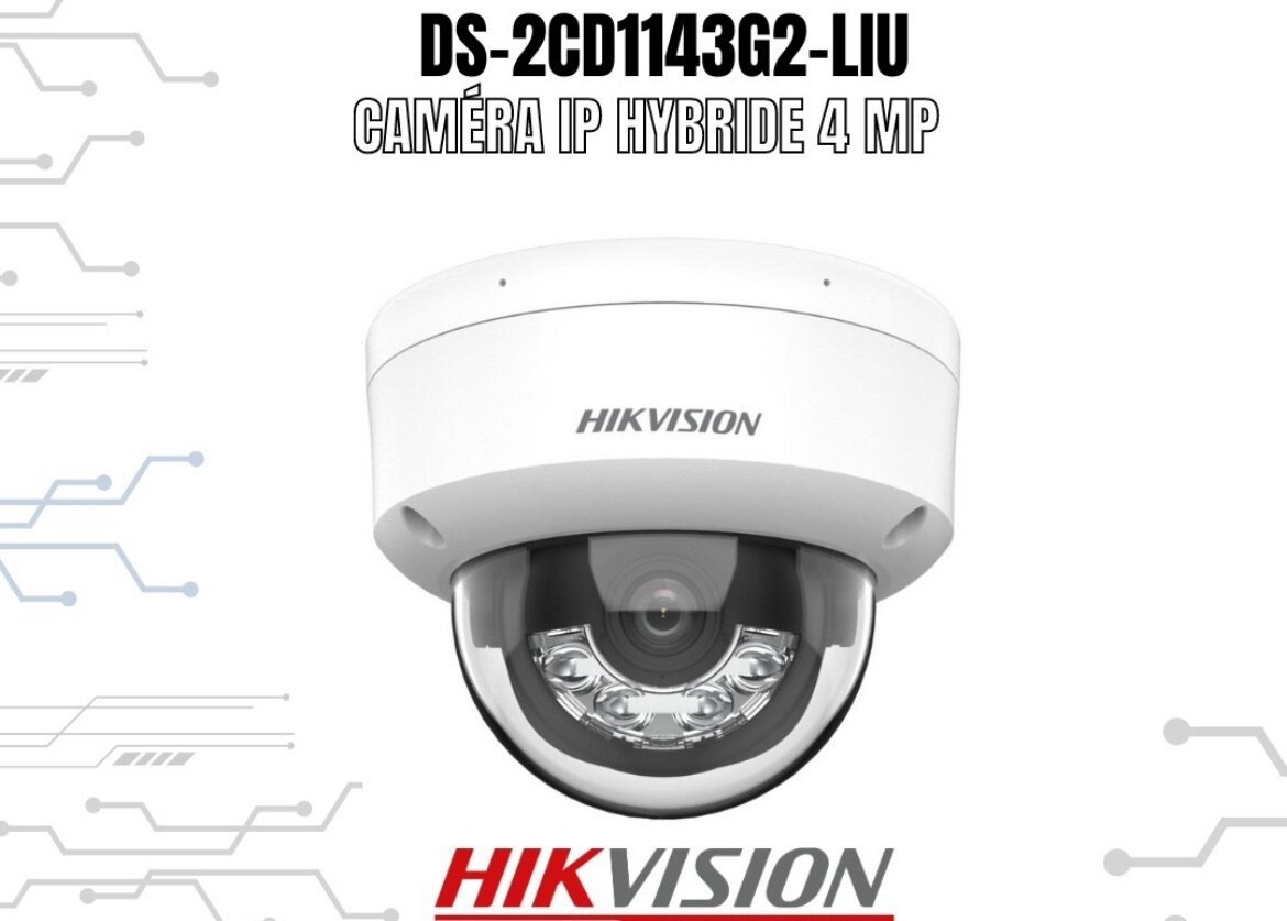 Caméra IP POE Dual Light Bullet/Dome