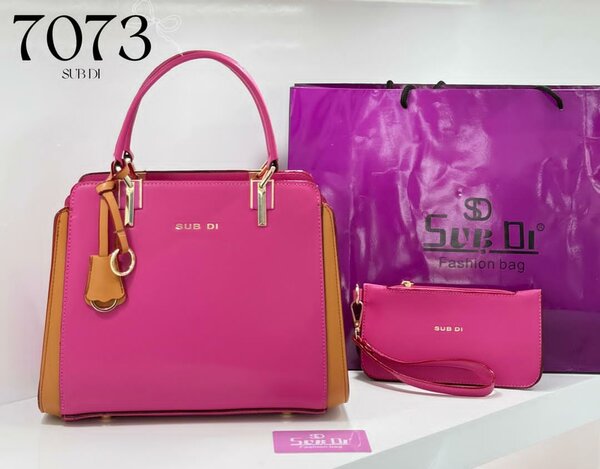 Sac à main SUB DI rose et marron
