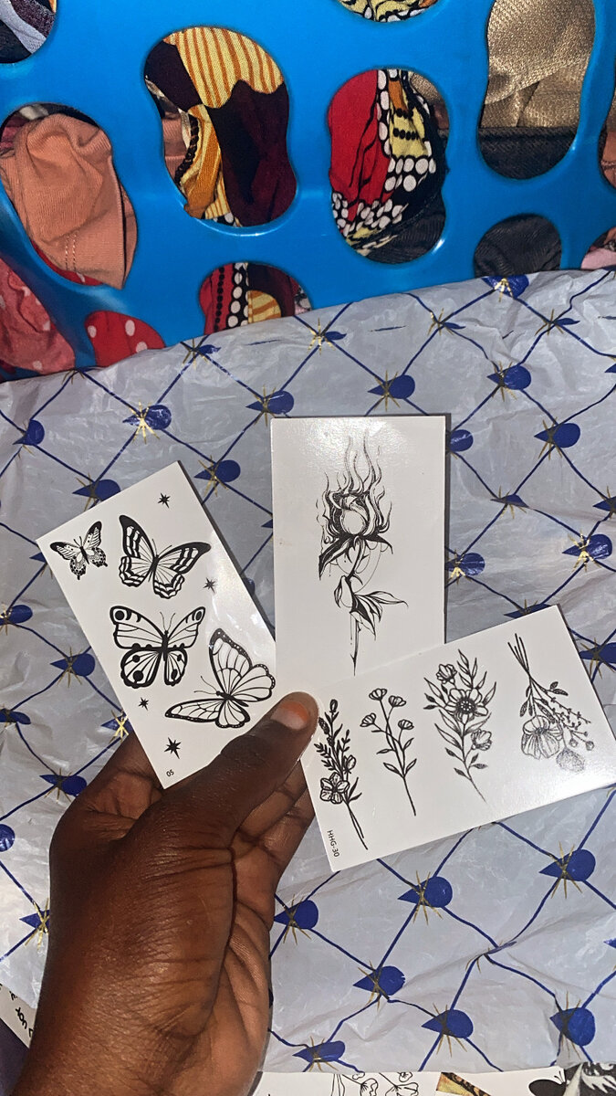 Tattoos éphémères motifs papillons