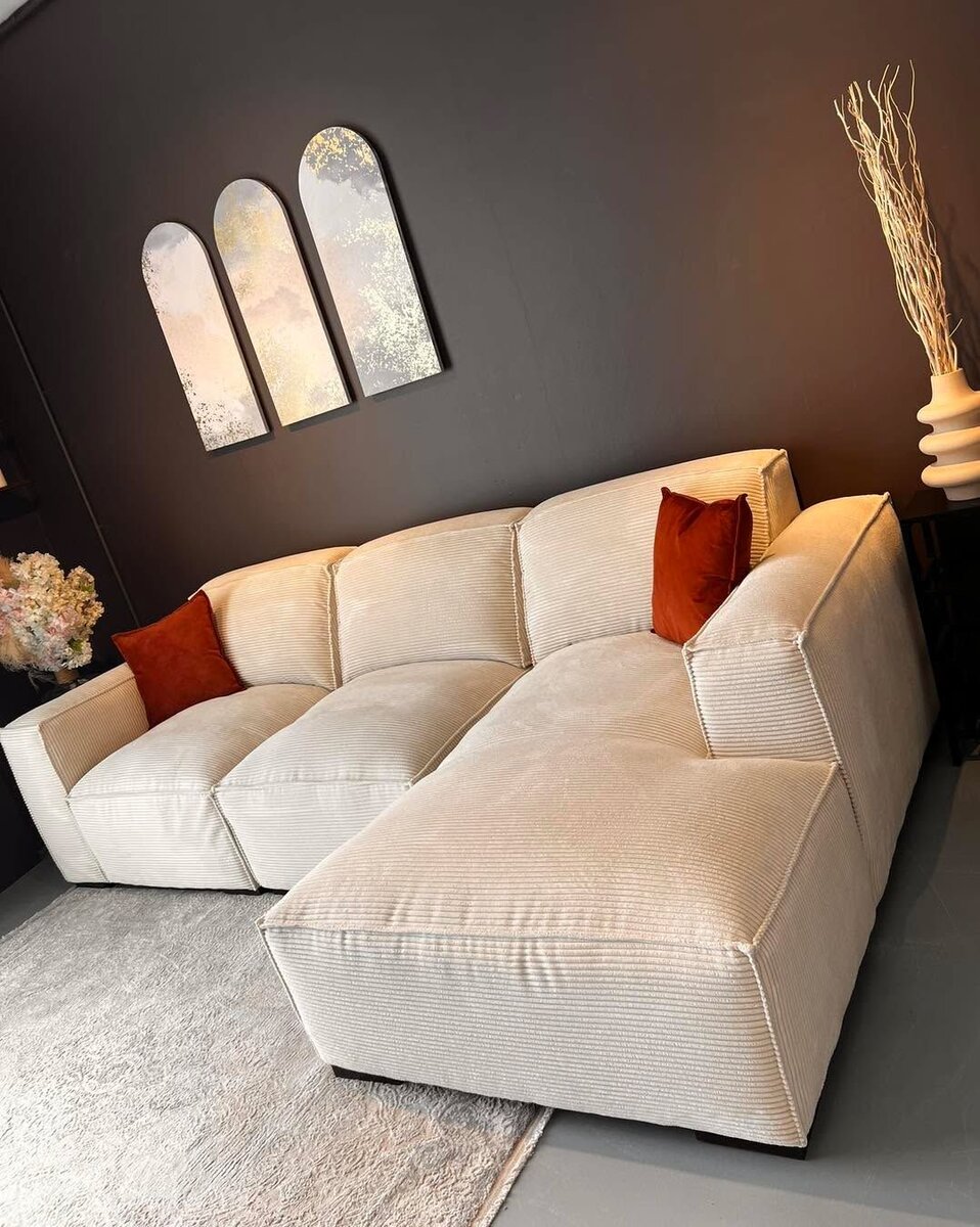 Canapé d'angle modulable élégant