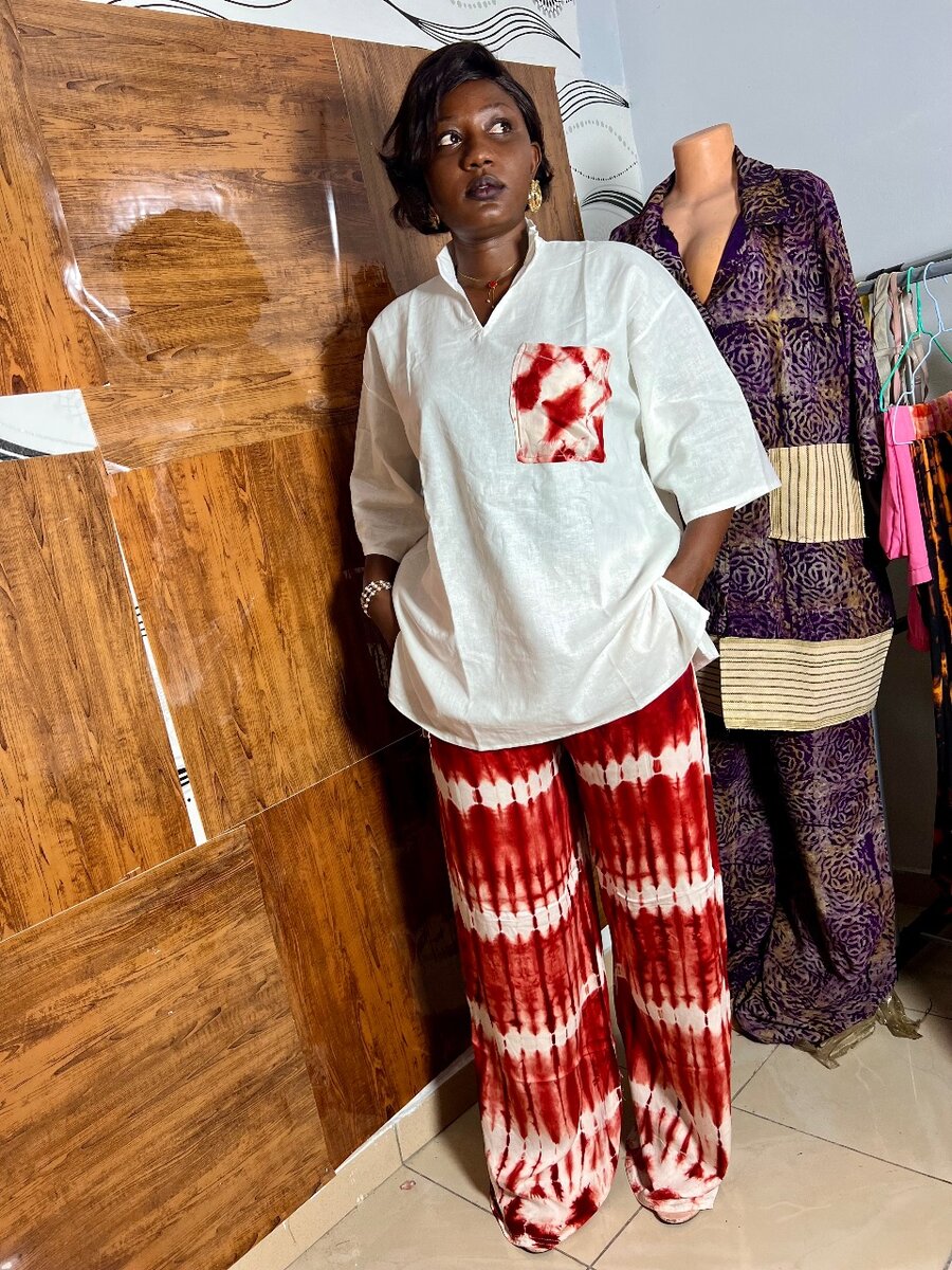 Ensemble moderne batik femme