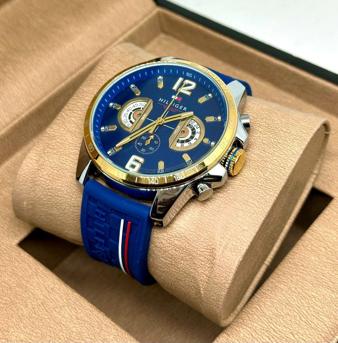 Montre chronographe élégante homme