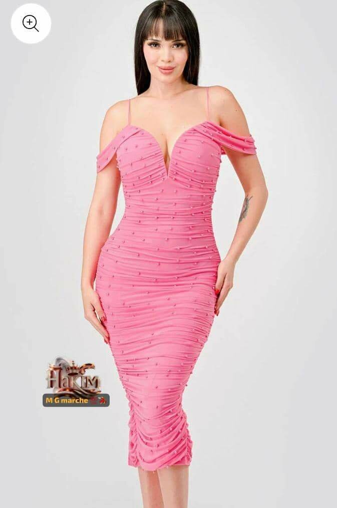 Robe Épaules Dénudées Femme